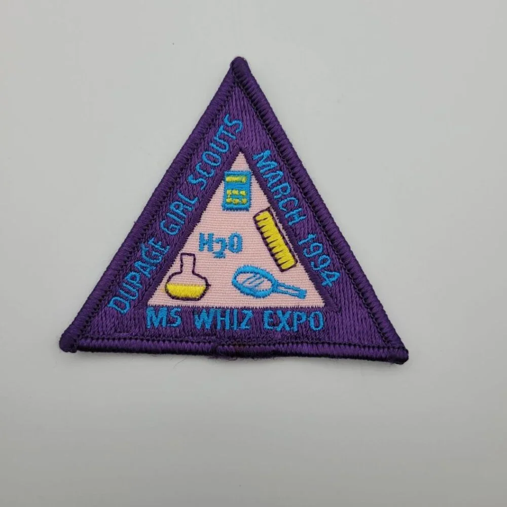 Girl Scout‎ Badge Vintage Patch Brownie 90s Retro Troop Ms Whiz Expo USA Du Page